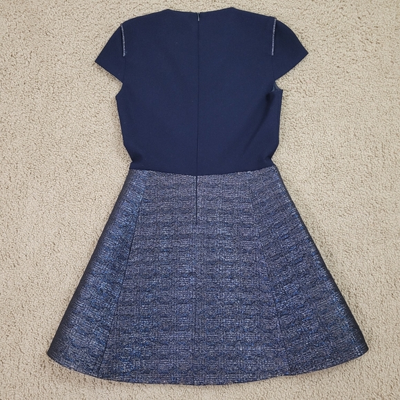 Maje Granaig Two Tone Flared Dress - Picture 3 of 8